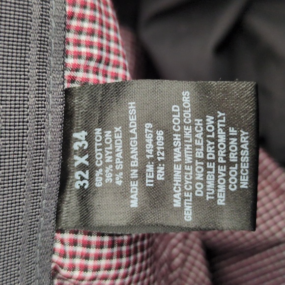 English Laundry Mens Gray Nylon Flex Slim Straight‎ Leg Pants 32X34 - Picture 10 of 11